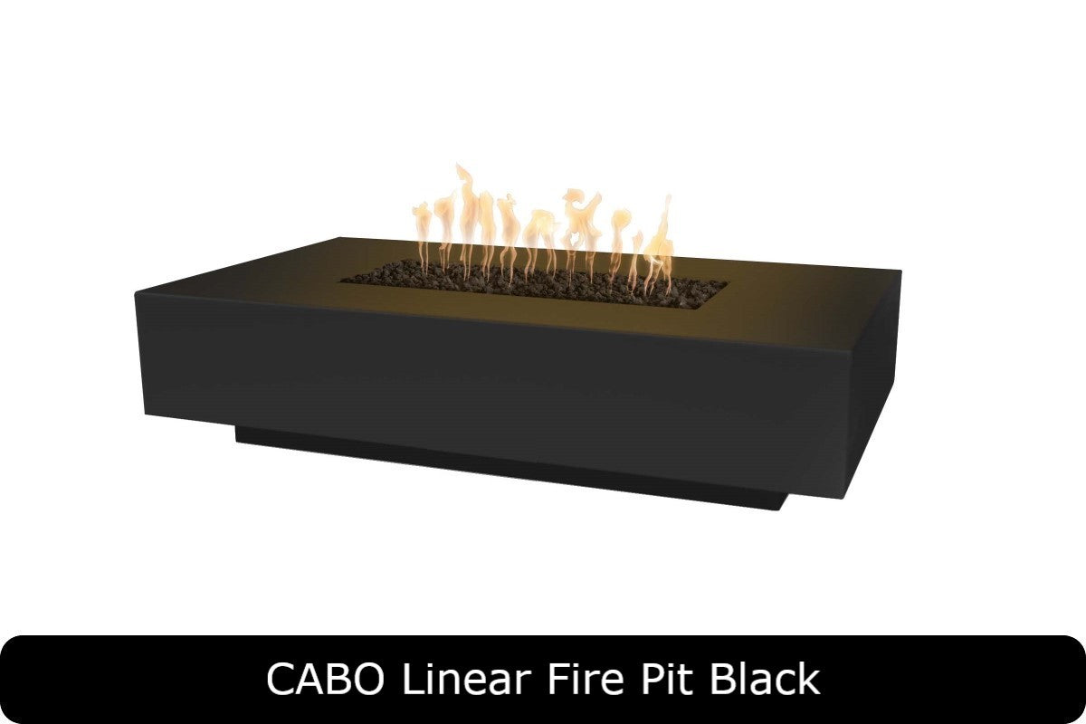 The Outdoor Plus Cabo Rectangle Gas Fire Pit