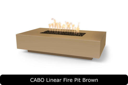 The Outdoor Plus Cabo Rectangle Gas Fire Pit