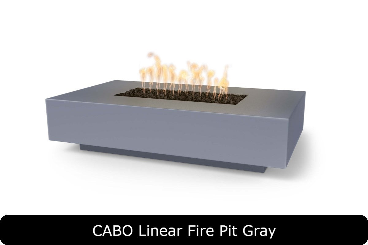 The Outdoor Plus Cabo Rectangle Gas Fire Pit