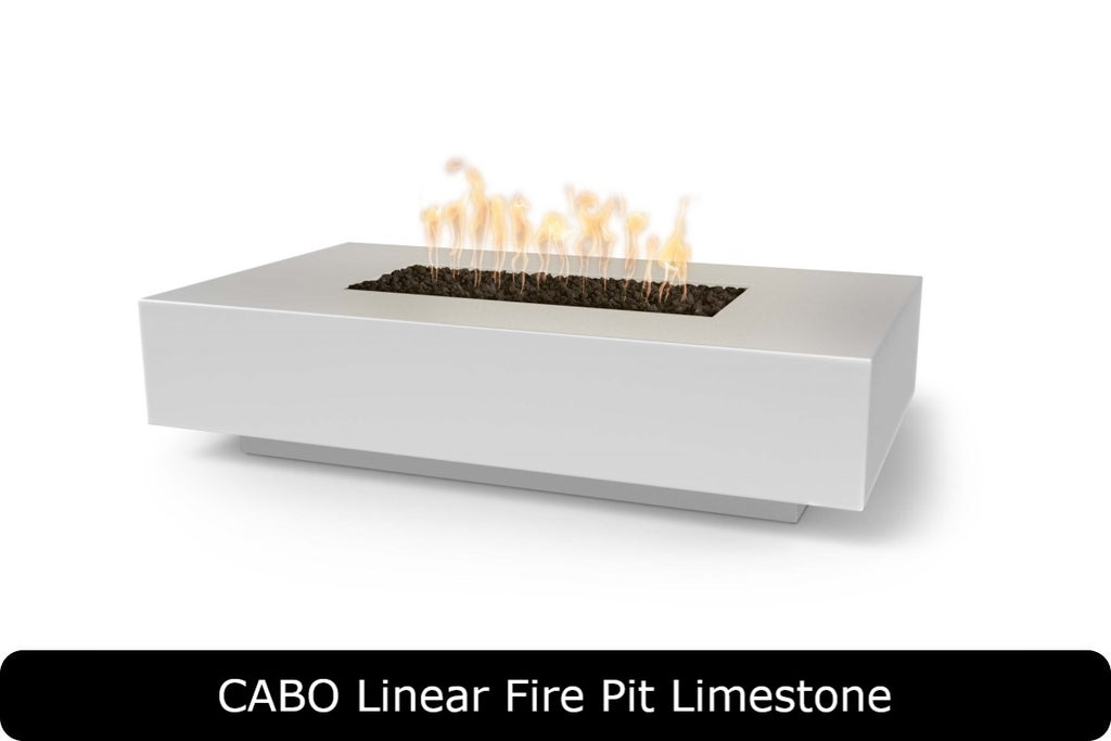 The Outdoor Plus Cabo Rectangle Gas Fire Pit