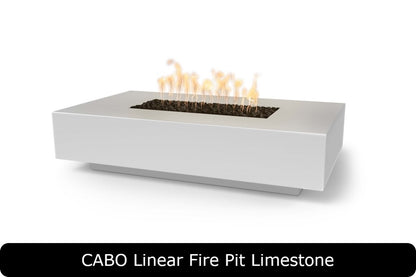 The Outdoor Plus Cabo Rectangle Gas Fire Pit
