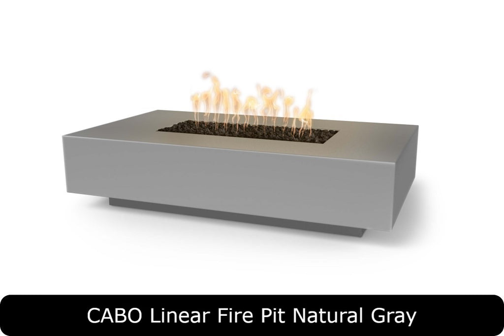 The Outdoor Plus Cabo Rectangle Gas Fire Pit