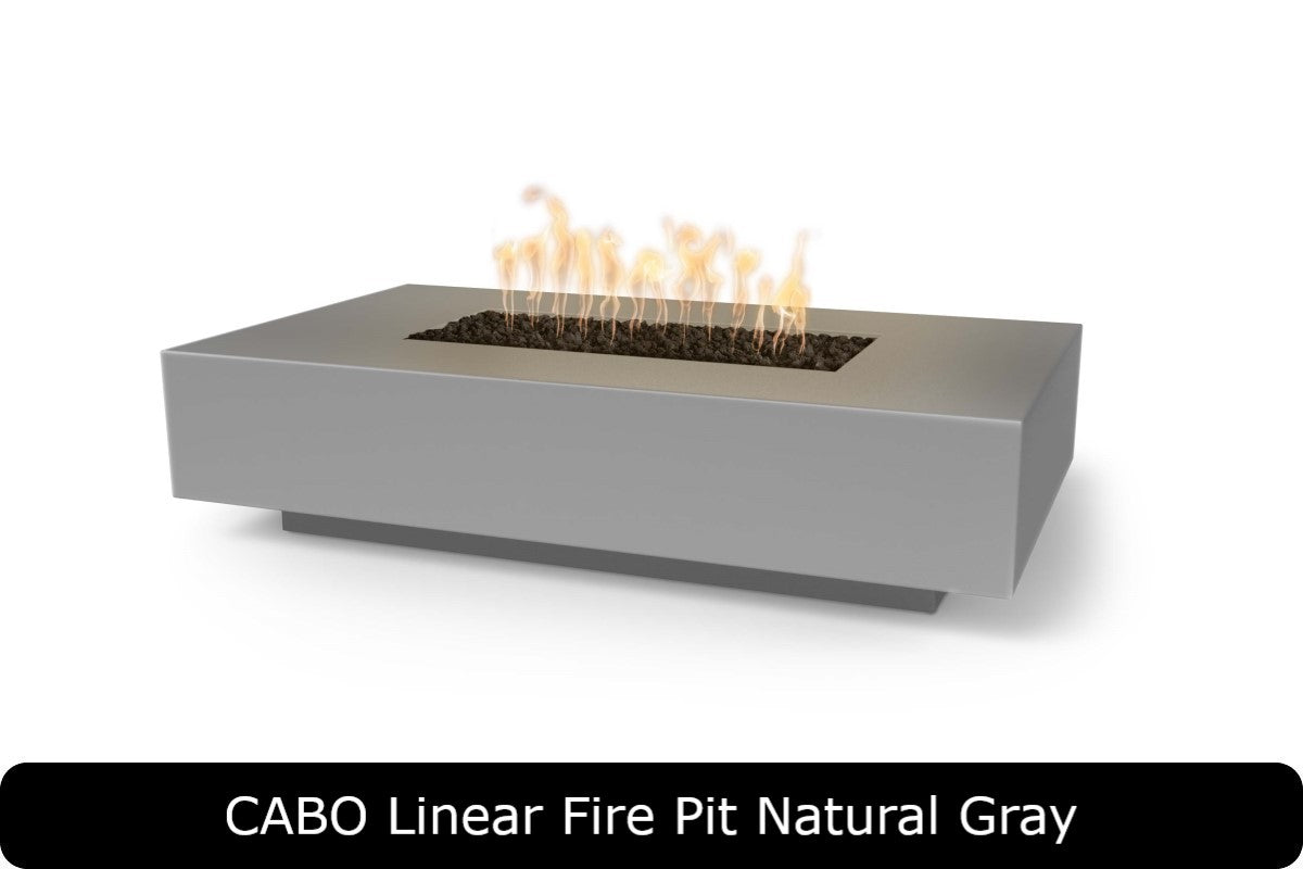 The Outdoor Plus Cabo Rectangle Gas Fire Pit
