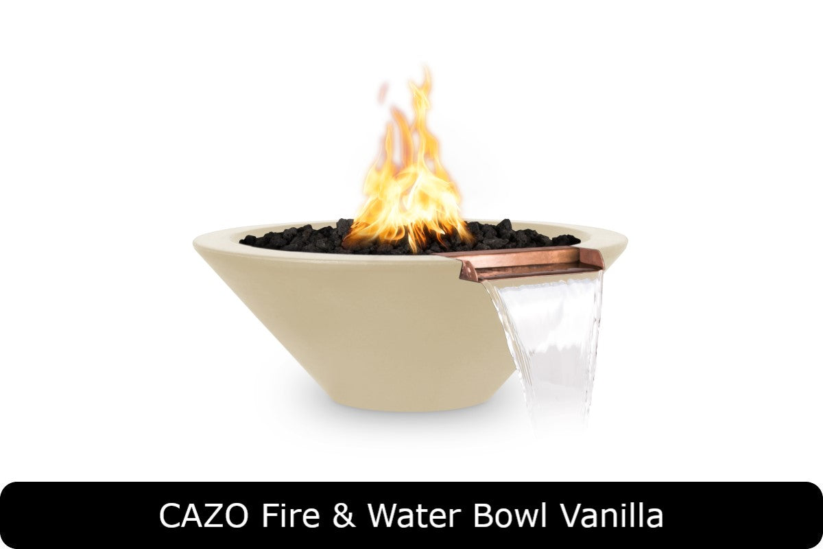 The Outdoor Plus Cazo Round Fire & Water Bowl