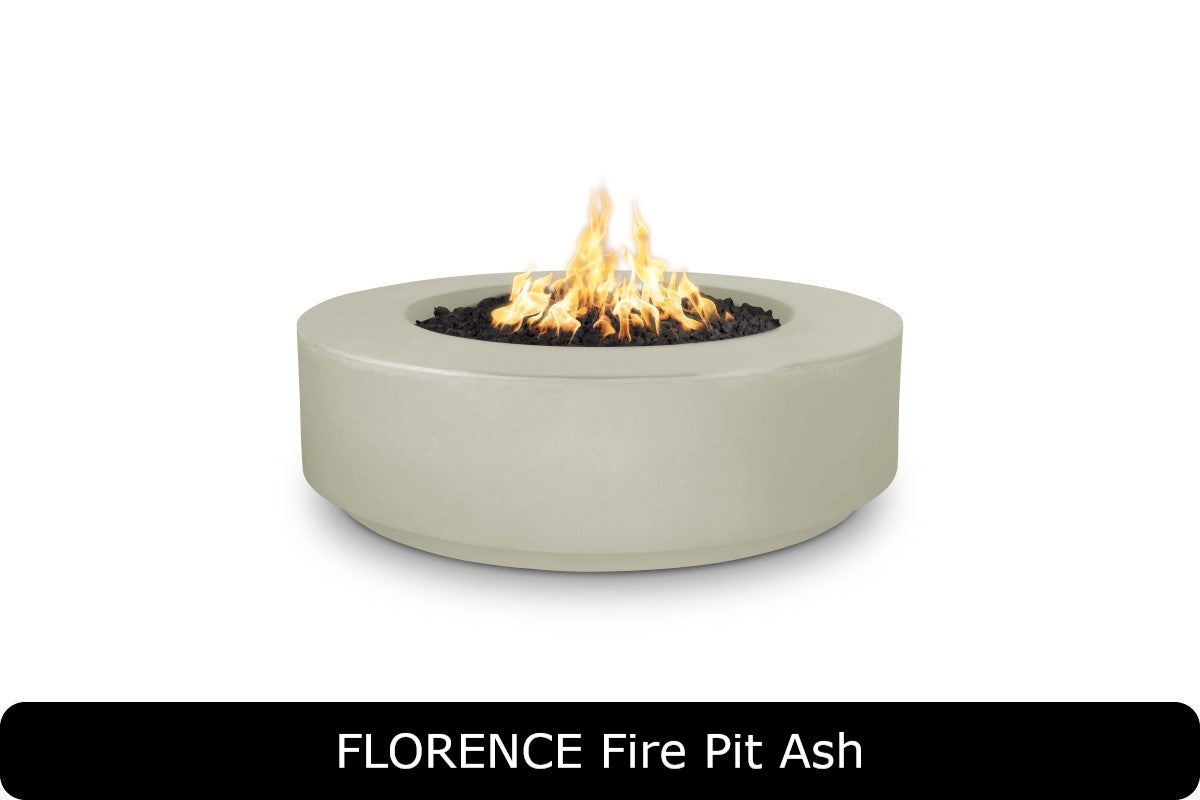 The Outdoor Plus Florence 12in Tall Round Gas Fire Pit
