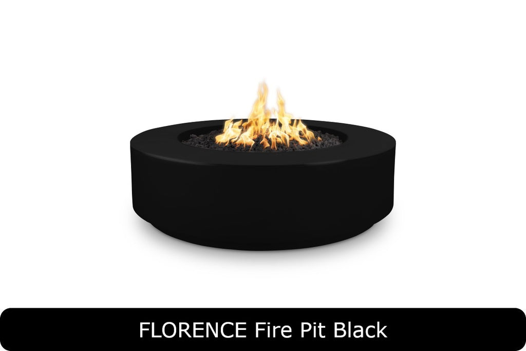 The Outdoor Plus Florence 12in Tall Round Gas Fire Pit