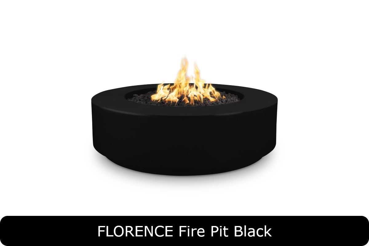 The Outdoor Plus Florence 12in Tall Round Gas Fire Pit