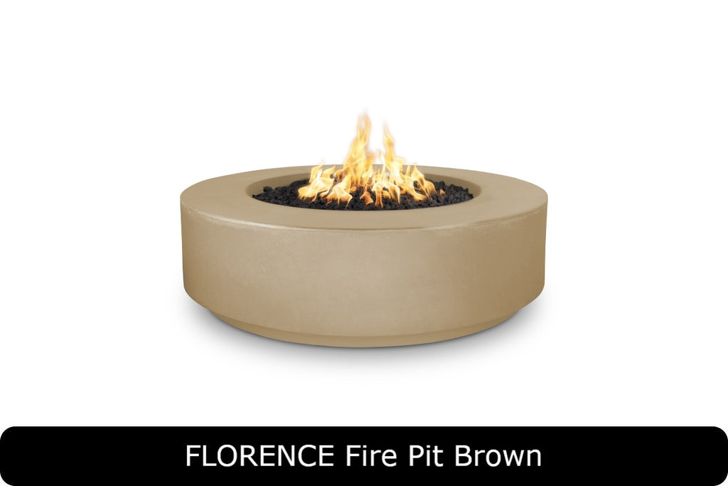 The Outdoor Plus Florence 12in Tall Round Gas Fire Pit