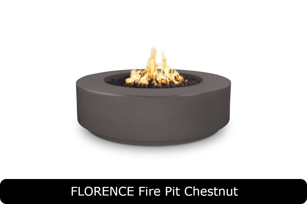 The Outdoor Plus Florence 12in Tall Round Gas Fire Pit
