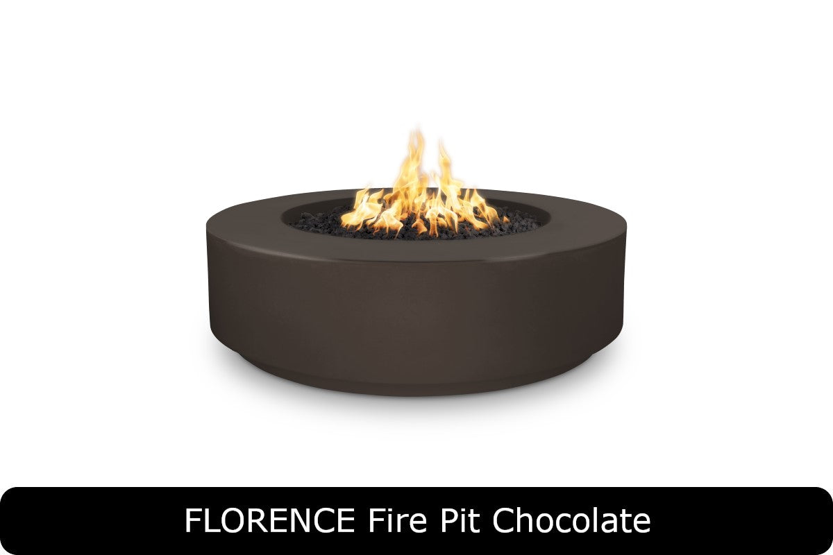 The Outdoor Plus Florence 12in Tall Round Gas Fire Pit