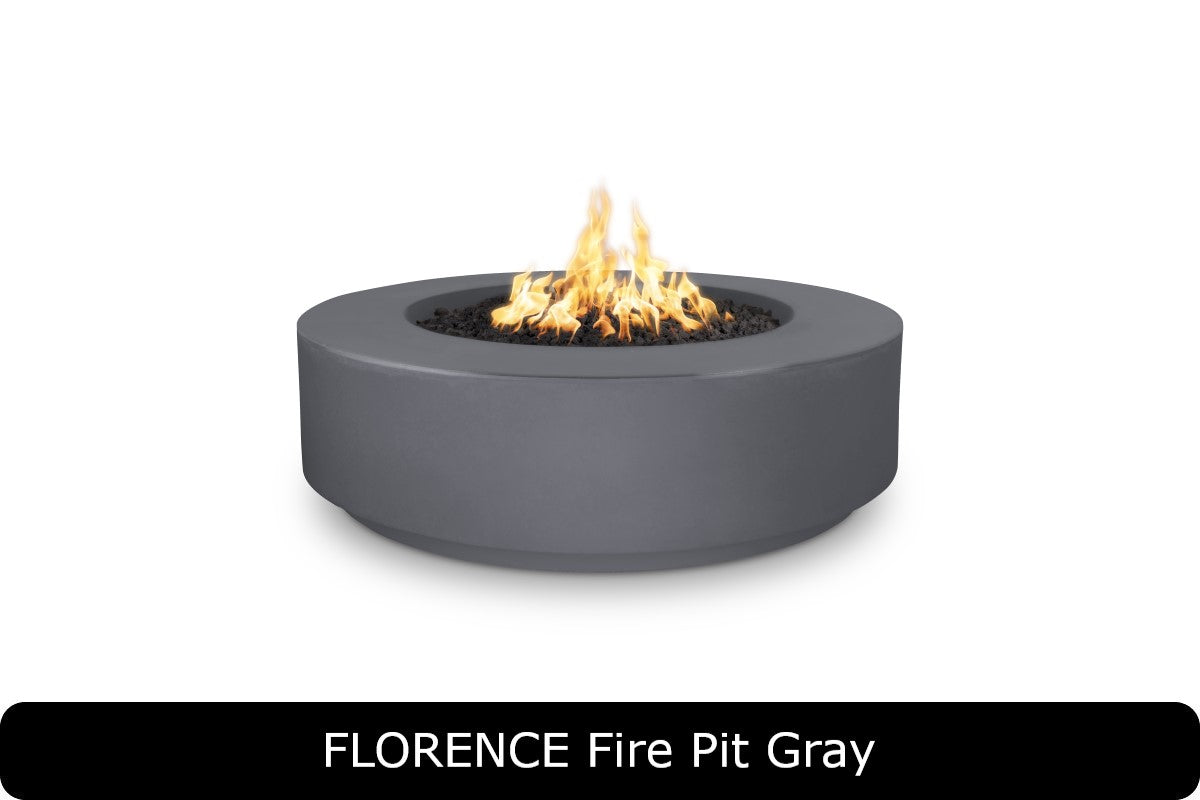 The Outdoor Plus Florence 12in Tall Round Gas Fire Pit
