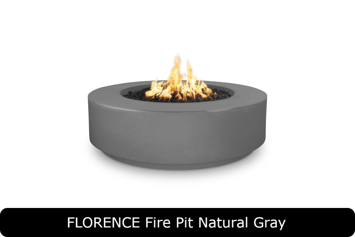 The Outdoor Plus Florence 12in Tall Round Gas Fire Pit