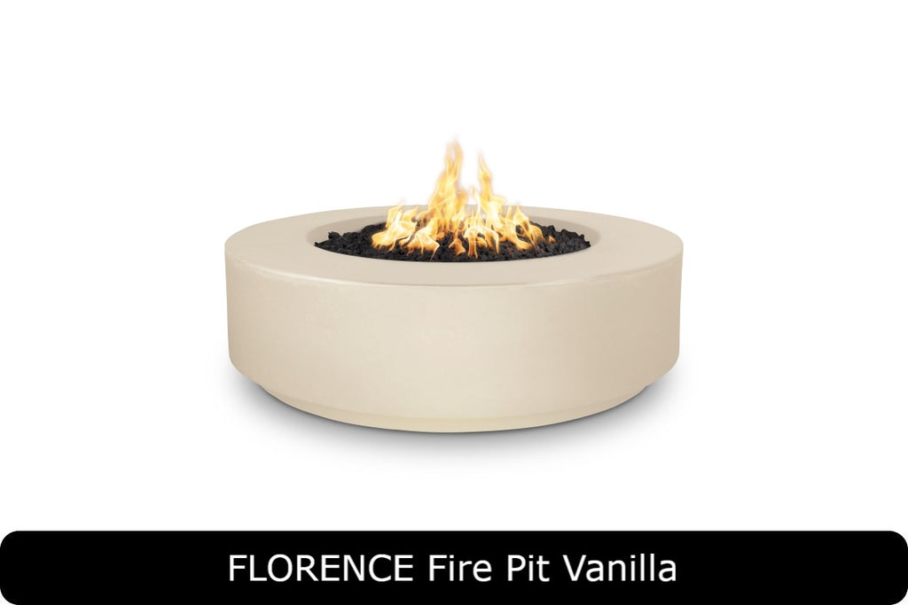 The Outdoor Plus Florence 12in Tall Round Gas Fire Pit