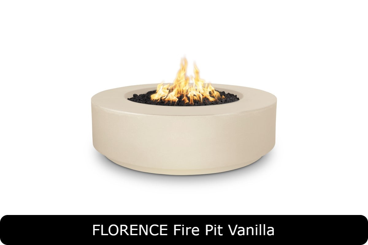 The Outdoor Plus Florence 12in Tall Round Gas Fire Pit