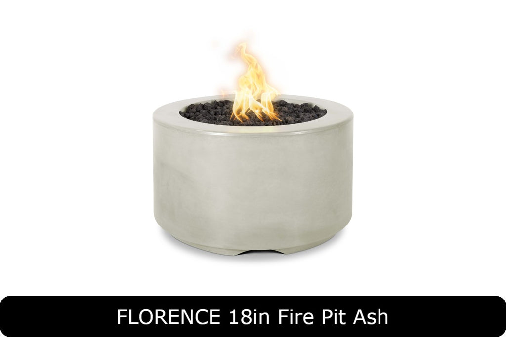 The Outdoor Plus Florence 18in Tall Round Gas Fire Pit