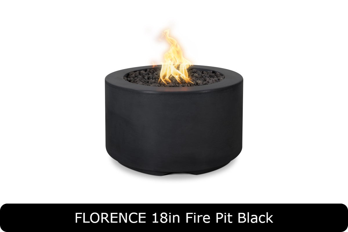 The Outdoor Plus Florence 18in Tall Round Gas Fire Pit