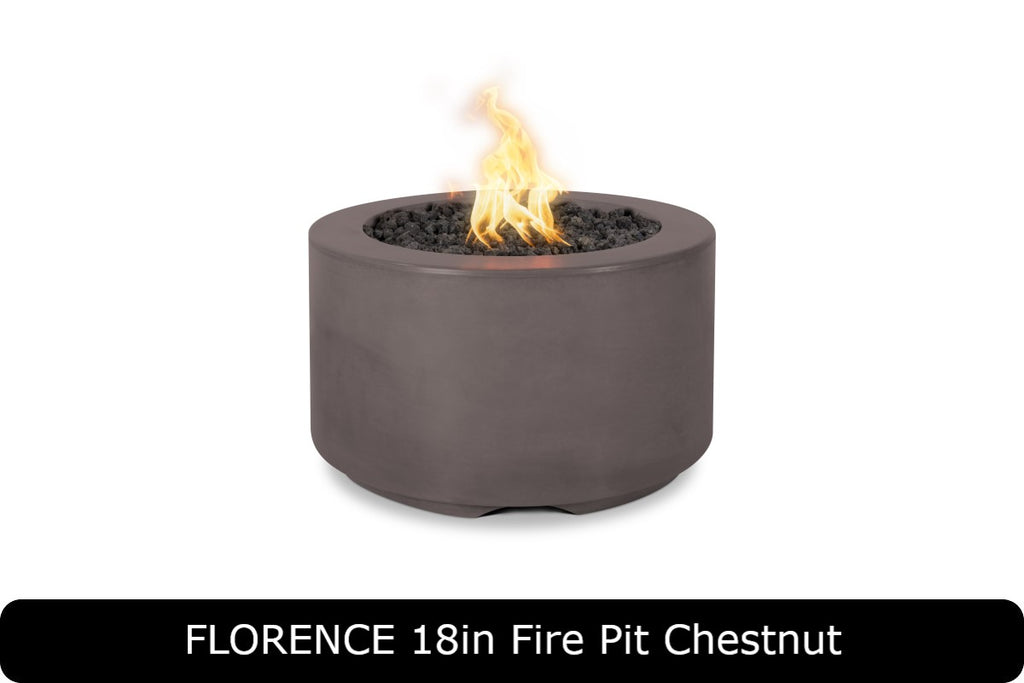The Outdoor Plus Florence 18in Tall Round Gas Fire Pit