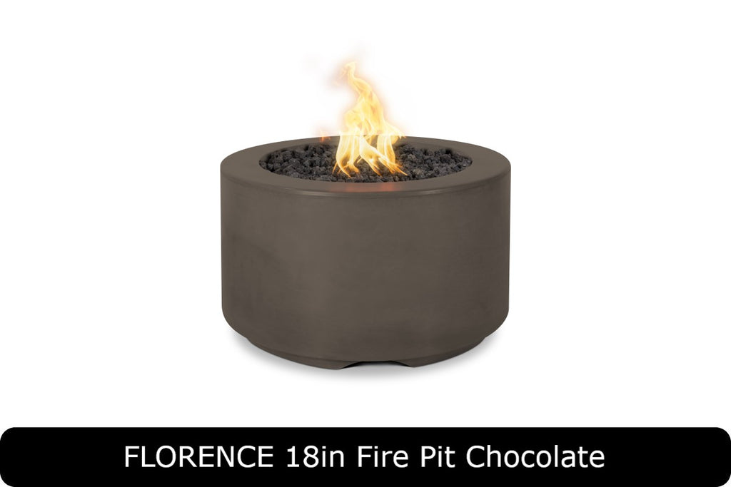 The Outdoor Plus Florence 18in Tall Round Gas Fire Pit