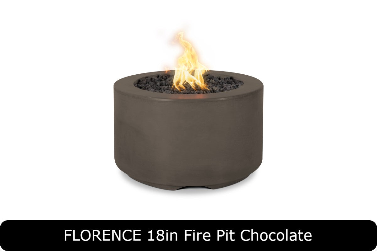 The Outdoor Plus Florence 18in Tall Round Gas Fire Pit