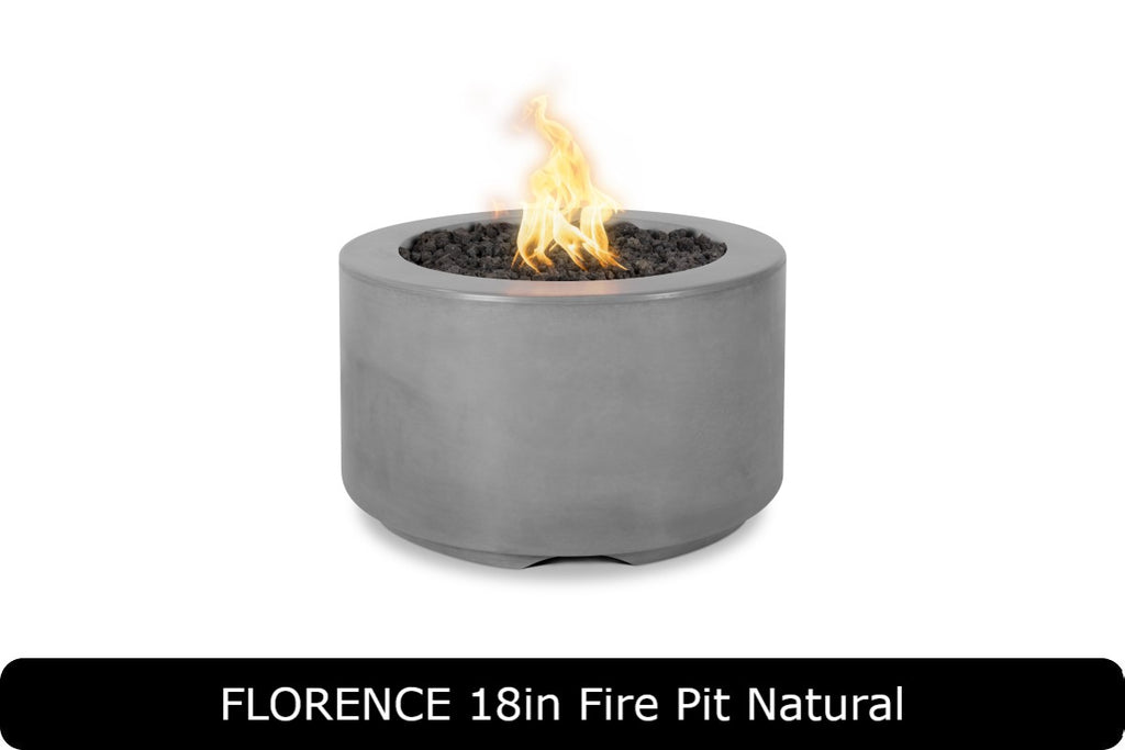 The Outdoor Plus Florence 18in Tall Round Gas Fire Pit