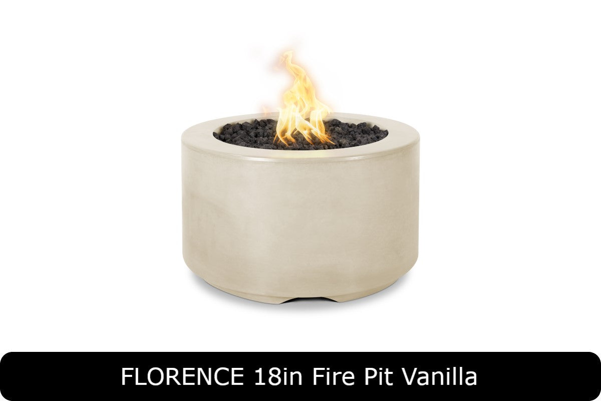 The Outdoor Plus Florence 18in Tall Round Gas Fire Pit
