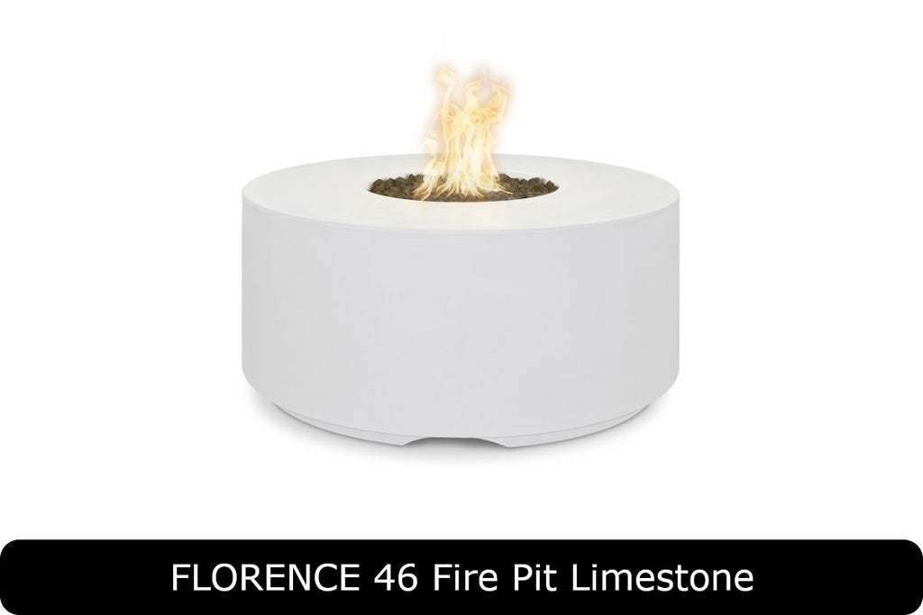 The Outdoor Plus Florence 20in Tall Round Gas Fire Pit