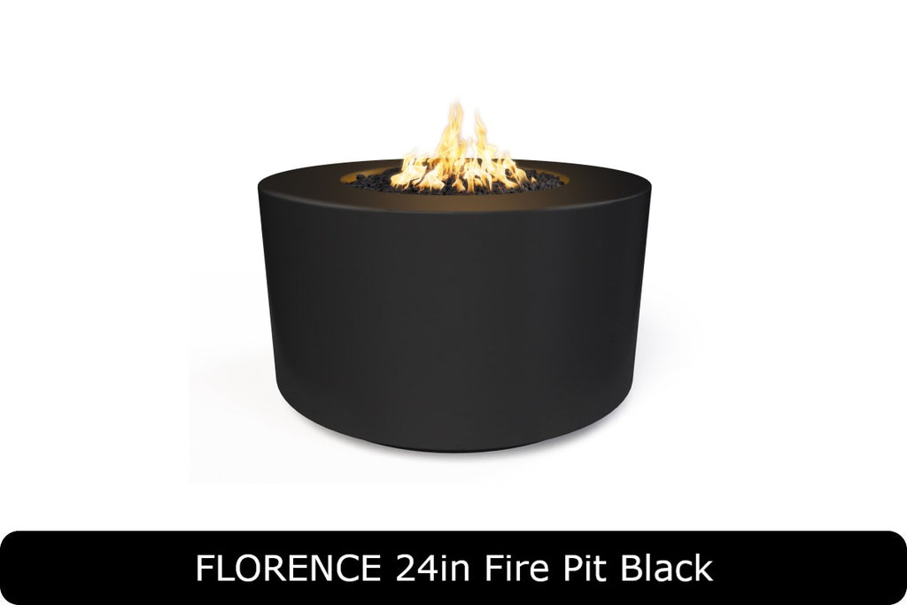 The Outdoor Plus Florence 24in Tall Round Gas Fire Pit