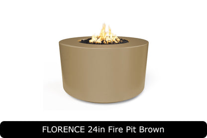 The Outdoor Plus 42in Florence Tall Round Gas Fire Pit