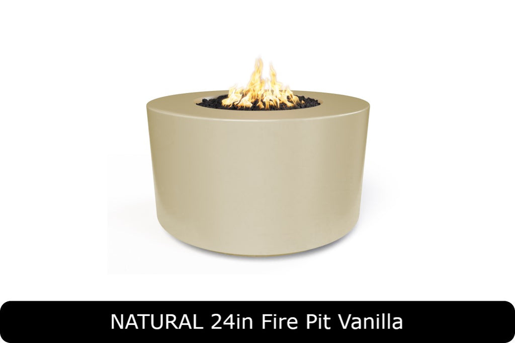 The Outdoor Plus Florence 24in Tall Round Gas Fire Pit