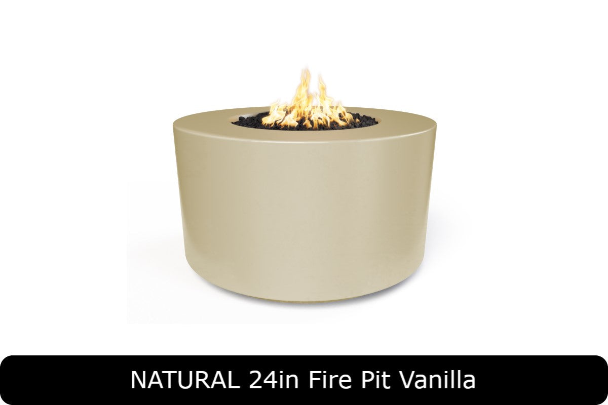 The Outdoor Plus Florence 24in Tall Round Gas Fire Pit