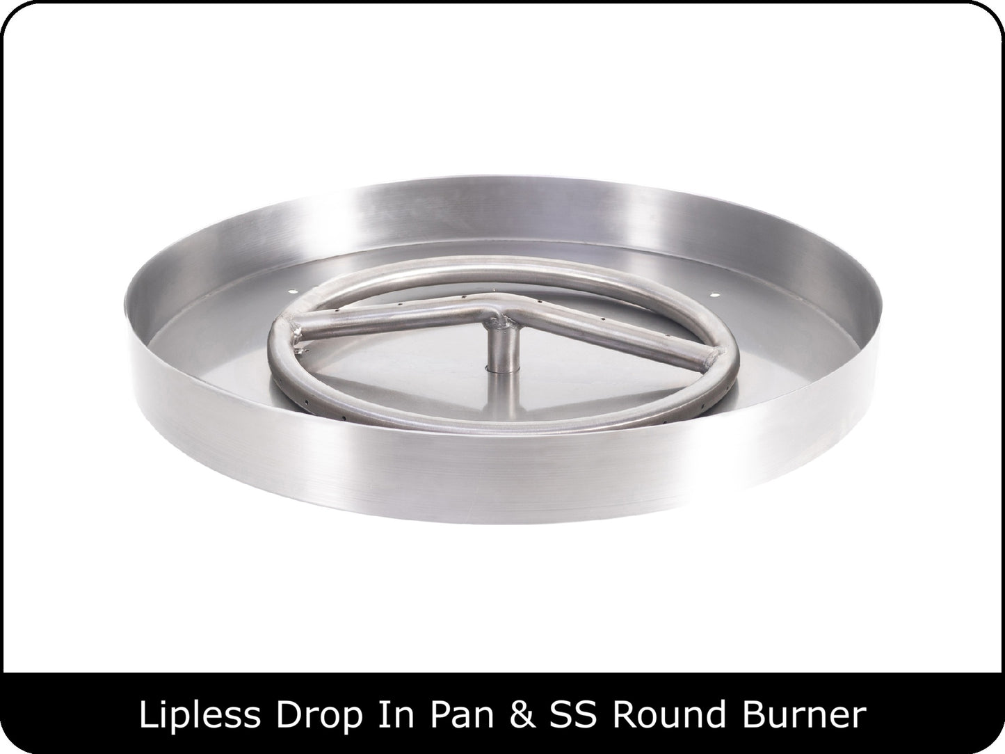 Round Lipless Drop In Pan & Burner Kits