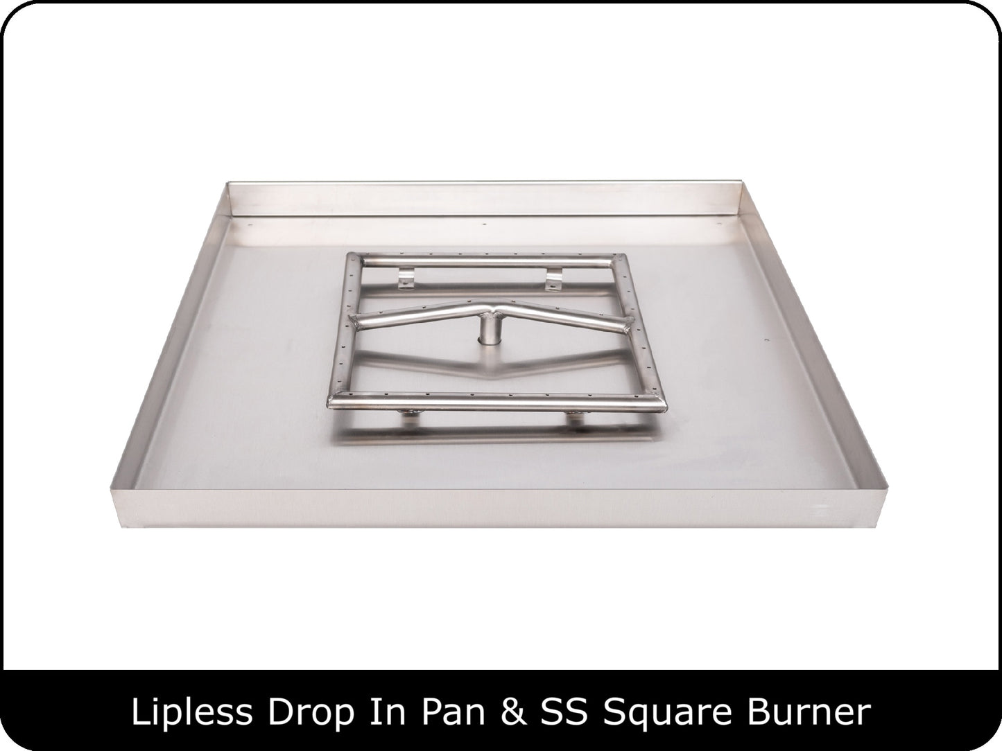 Square Lipless Drop In Pan & Burner Kits