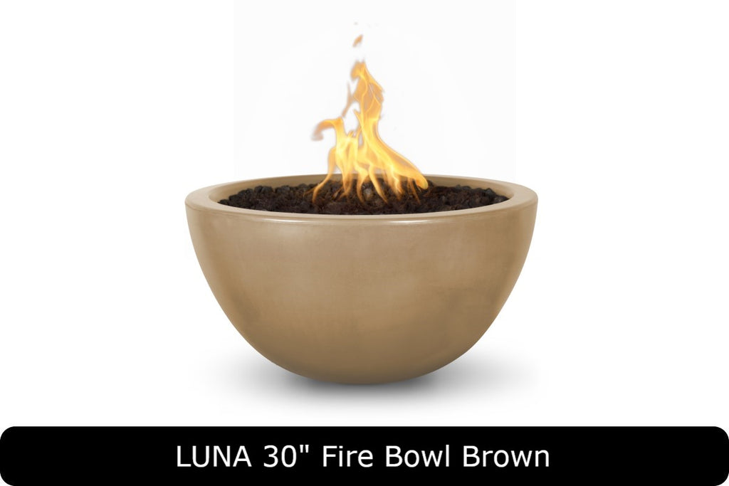 The Outdoor Plus Luna Round Gas Fire Bowl