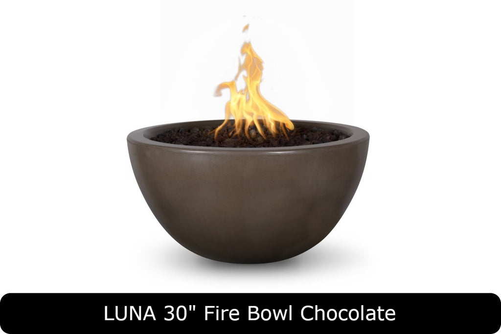 The Outdoor Plus Luna Round Gas Fire Bowl