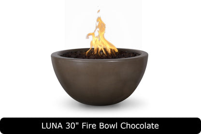 The Outdoor Plus Luna Round Gas Fire Bowl