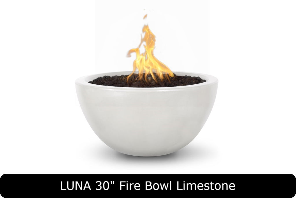 The Outdoor Plus Luna Round Gas Fire Bowl