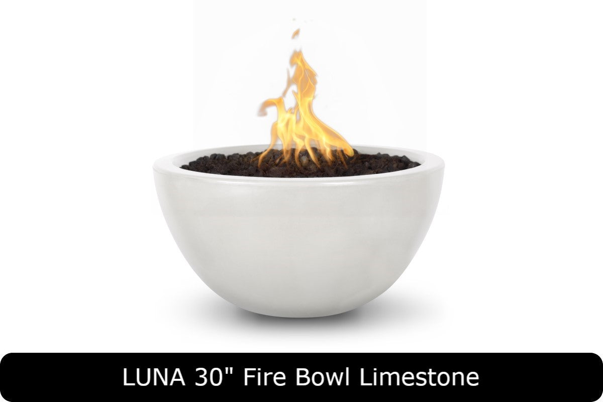 The Outdoor Plus Luna Round Gas Fire Bowl