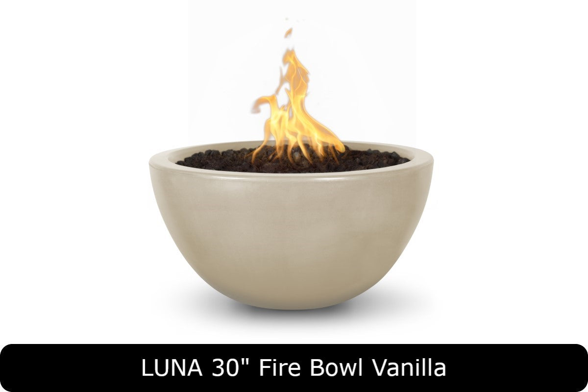 The Outdoor Plus Luna Round Gas Fire Bowl