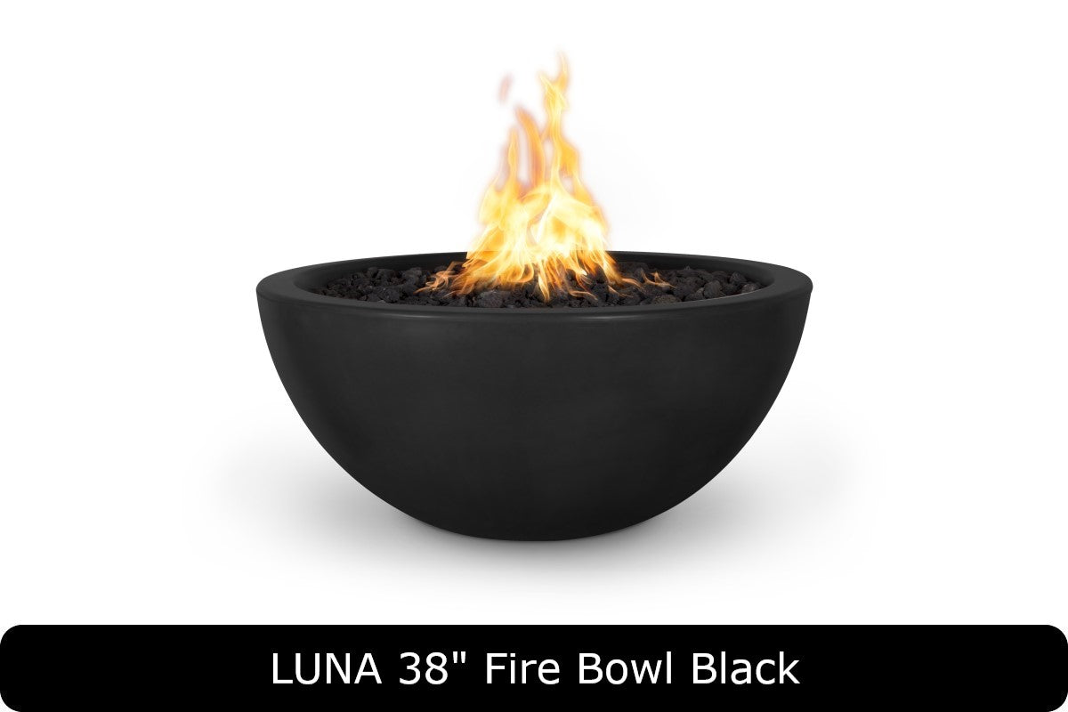 The Outdoor Plus Luna Round Gas Fire Bowl