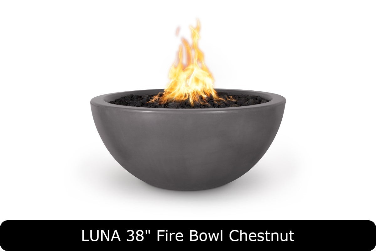 The Outdoor Plus Luna Round Gas Fire Bowl