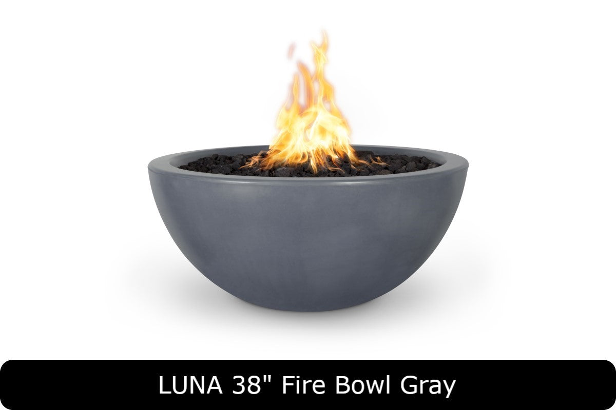 The Outdoor Plus Luna Round Gas Fire Bowl