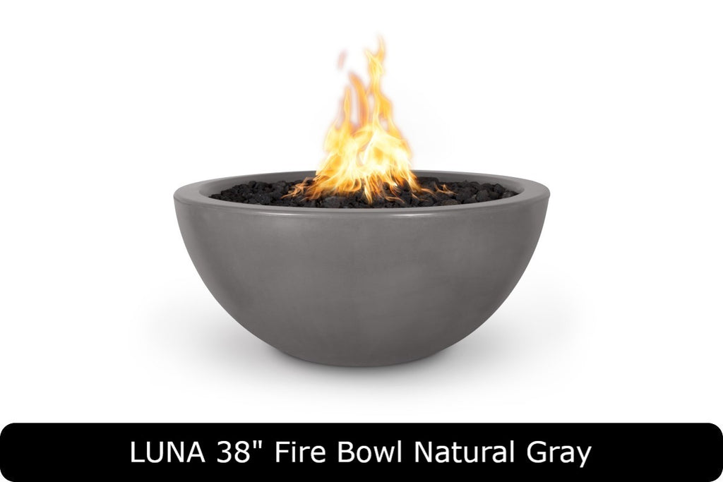 The Outdoor Plus Luna Round Gas Fire Bowl