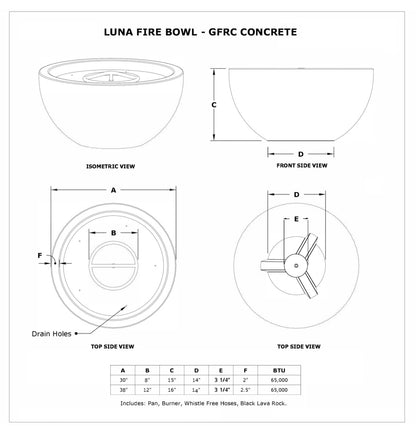 The Outdoor Plus Luna Round Water Bowl