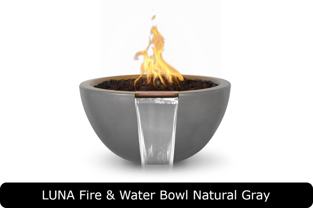 The Outdoor Plus Luna Round Fire & Water Bowl