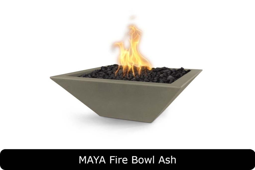 The Outdoor Plus Maya Square Gas Fire Bowl