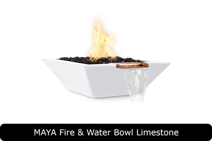 The Outdoor Plus Maya Square Gas Fire & Water Bowl