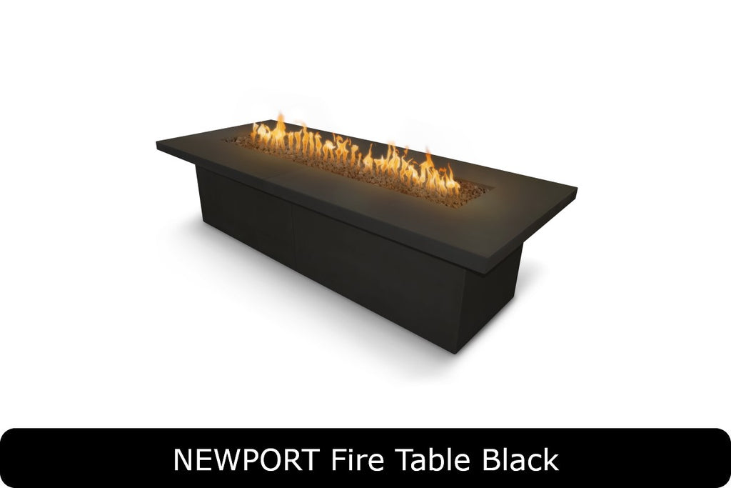 The Outdoor Plus Newport Gas Fire Pit x Rectangle