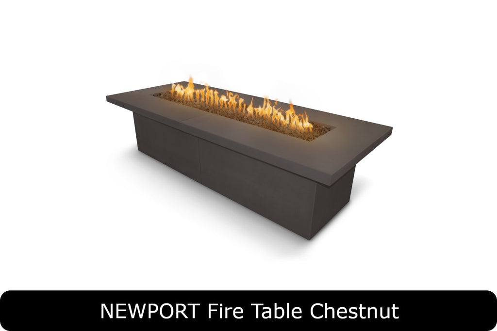 The Outdoor Plus Newport Gas Fire Pit x Rectangle