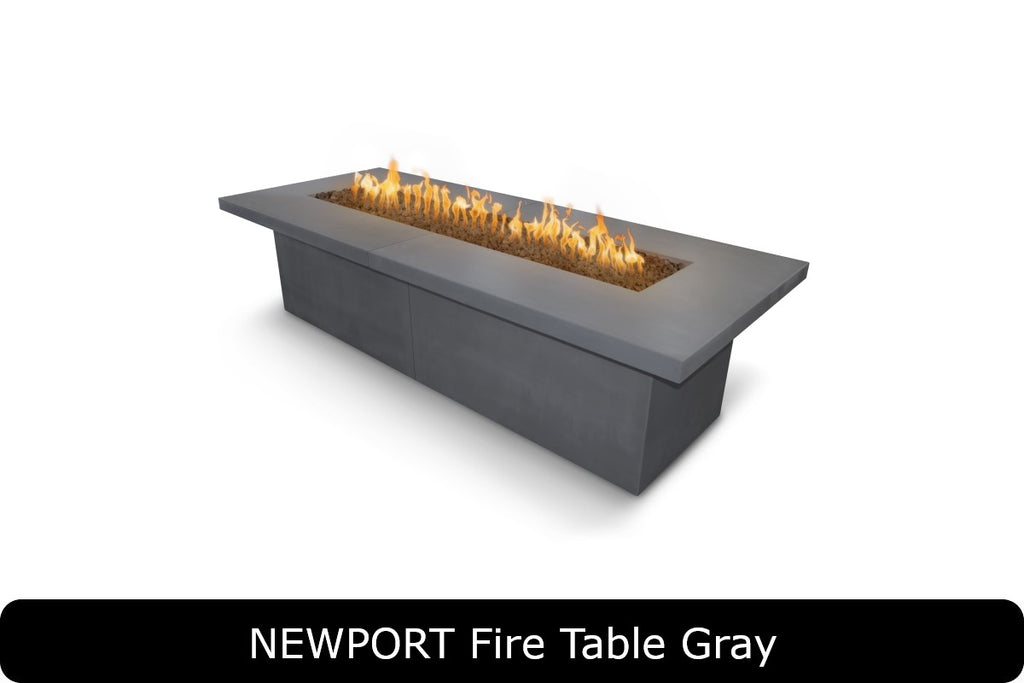 The Outdoor Plus Newport Gas Fire Pit x Rectangle
