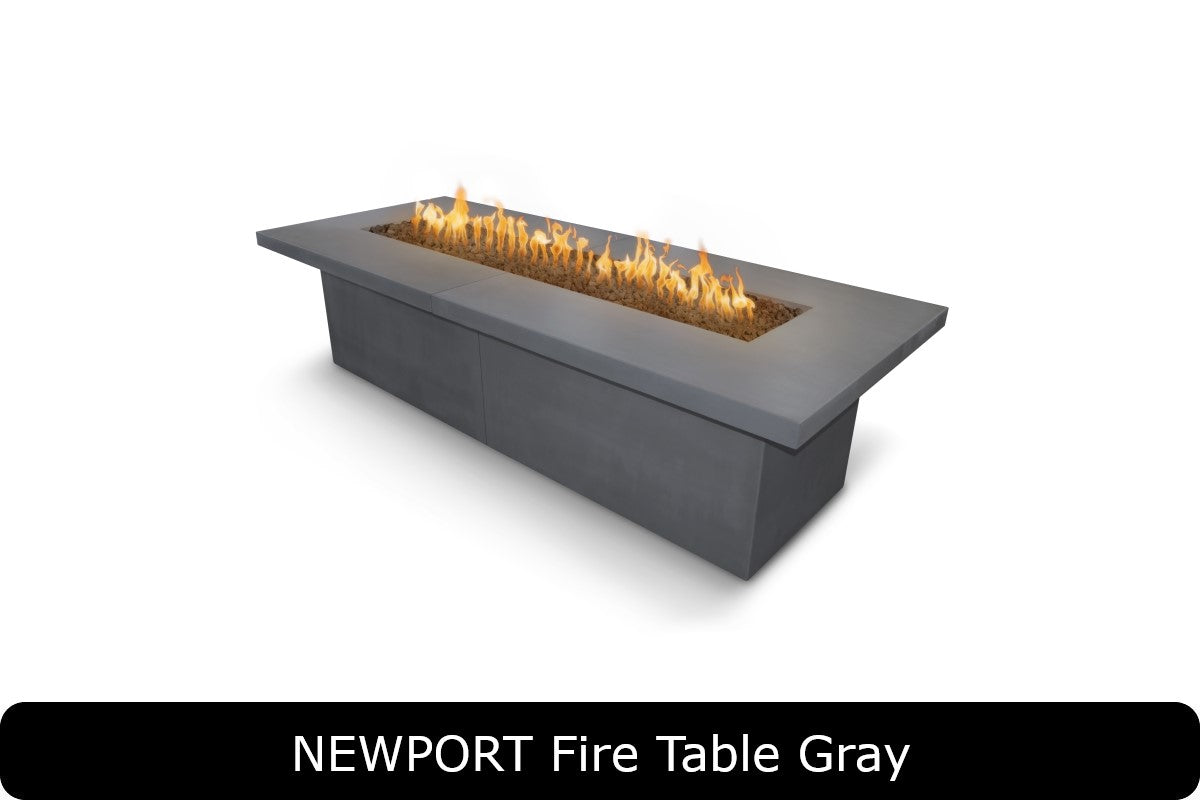 The Outdoor Plus Newport Gas Fire Pit x Rectangle